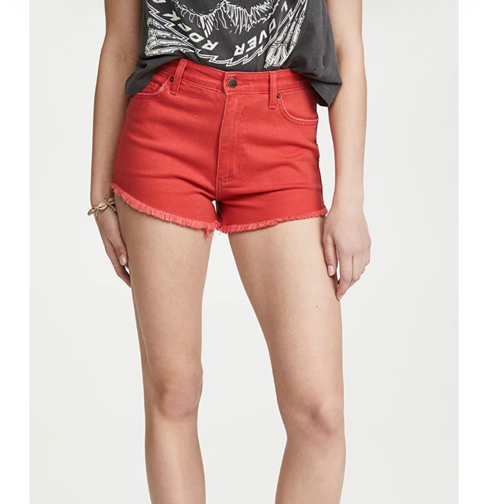 Lee Modern Vintage red cutoff shorts size 24